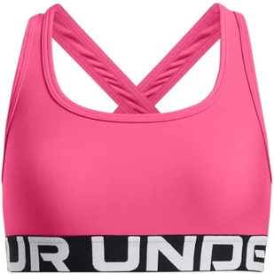 Under Armour Biustonosz G Crossback - Super Różowy/Biały - YMD - Biustonosze - miniaturka - grafika 1