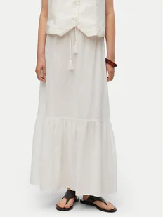 Vero Moda Spódnica maxi Pretty 10311167 Biały Regular Fit - Spódnice - miniaturka - grafika 1