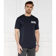 Koszulki męskie - Gant T-shirt Regular Fit - miniaturka - grafika 1