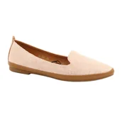 Mokasyny damskie - Lordsy baleriny Sergio Leone różowo/złote MK700 różowe - miniaturka - grafika 1