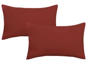 Pościel - Biberna Poszewka na poduszkę z delikatnego dżerseju, 2 szt. (Rdzawy, 40 x 60) - miniaturka - grafika 1