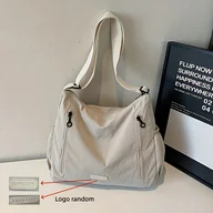 Torebki damskie - TEMU Nylonowa Damska Torba na Ramię, Duża Pojemność, Lekka i Miękka Torba na Ramię, Torba na Podróże, Zakupy i Dojazdy - miniaturka - grafika 1