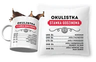 Gadżety dla niej i dla niego - Dla Okulistki Zestaw Poduszka + Kubek na Prezent z Nadrukiem ze Zdjęciem - miniaturka - grafika 1