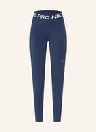 Legginsy - Nike Legginsy Nike Pro Z Siateczką blau - miniaturka - grafika 1