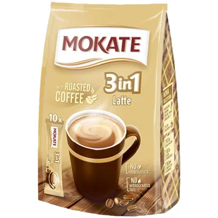 Napój Kawowy Instant Napój W Proszku 3w1 3in1 Mokate Latte 10szt - Cappuccino i kawy smakowe - miniaturka - grafika 1