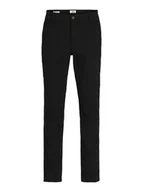 Spodnie męskie - Jack & Jones Spodnie chino "Bolton" w kolorze czarnym - miniaturka - grafika 1