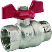 Akcesoria grzewcze - Zawór kulowy z filtrem 1/2GW-GW motylek SENA VA30 - miniaturka - grafika 1