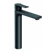 Baterie umywalkowe - KLUDI 482563965 ZENTA SL jednouchwytowa bateria umywalkowa, wysoka, bez zestawu odpł.; czarny mat - miniaturka - grafika 1