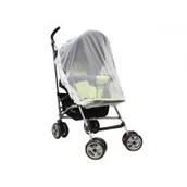Akcesoria do wózków - Poupy Moskitiera uniwersalna do wózka Biała 0 m+ - miniaturka - grafika 1