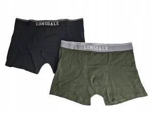 Lonsdale Majtki Bokserki czarno zielone rozmiar M - Majtki męskie - miniaturka - grafika 1