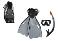 Pływanie - Bestway Hydro-Pro BlackSea Snorkel & Fin Set (2 colors) Size 37.5-41 25044 - miniaturka - grafika 1