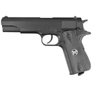 Wiatrówki pistolety - Pistolet wiatrówka WinGun Colt 1911 Commander Black 4.5 mm, CO2 - miniaturka - grafika 1