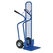 Taczki - B2B Partner Stalowa taczka z siatką, nosność 250 kg, dętkowe kółka 101014 - miniaturka - grafika 1