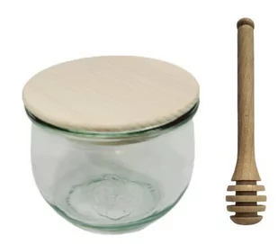 Zestaw Słoików Weck Pojemność 370 Ml Średnica 80mm 12 Sztuk + Drewniane Wieka, Nabierak Do Miodu / Weck - Pojemniki kuchenne Zestaw Słoików Weck Pojemność 370 Ml Średnica 80mm 12 Sztuk + Drewniane Wieka, Nabierak Do Miodu / Weck - Pojemniki kuchenne - miniaturka - grafika 1