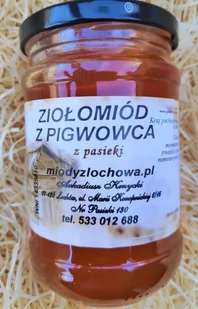 Ziołomiód z pigwowca 400g Miody z Łochowa - Miód - miniaturka - grafika 1