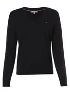 Swetry damskie - Tommy Hilfiger Sweter damski Kobiety niebieski jednolity, S - miniaturka - grafika 1