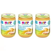 Hipp Puree z ziemniaczków z kukurydzą i indykiem po 5. miesiącu zestaw 3 x 190 g Bio - Dania dla dzieci - miniaturka - grafika 1