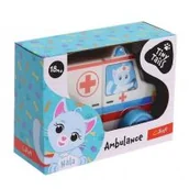 Samochody i pojazdy dla dzieci - Zabawka drewniana - Ambulance TREFL - miniaturka - grafika 1