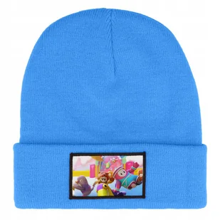 CZAPKA BEANIE ZIMOWA CIEPŁA NIEBIESKA DLA DZIECI Z MOTYWEM GAMES MIX WZORÓW - Czapki damskie - miniaturka - grafika 1