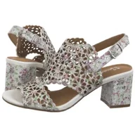 Sandały damskie - Sandały Białe+Kwiaty N6518-11/00-1 (MA1207-c) Maciejka - miniaturka - grafika 1