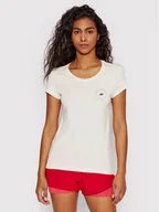 Koszulki sportowe damskie - 4F T-Shirt H4L22-TSD033 Beżowy Regular Fit - miniaturka - grafika 1