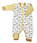 Pajacyki dla niemowląt - PAJAC pajacyk rozpinany standard Osiołki BEŻ r 68 KLEKLE - miniaturka - grafika 1