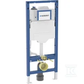 Stelaże i zestawy podtynkowe do WC - Stelaż podtynkowy Geberit Duofix do wiszących misek WC, 120 cm, ze spłuczką podtynkową Sigma 12 cm, ze spłukiwaniem higienicznym HS50, dwa przyłącza - miniaturka - grafika 1