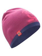 Czapki dla dzieci - Trollkids Dwustronna czapka beanie "Troll" w kolorze różowo-fioletowym - miniaturka - grafika 1