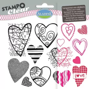Aladine Stemple silikonowe, serca - Scrapbooking - miniaturka - grafika 1