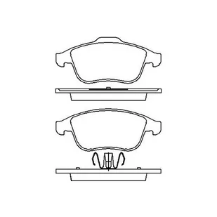 Klocki hamulcowe - komplet BREMBO P 68 047X - Klocki hamulcowe - miniaturka - grafika 1