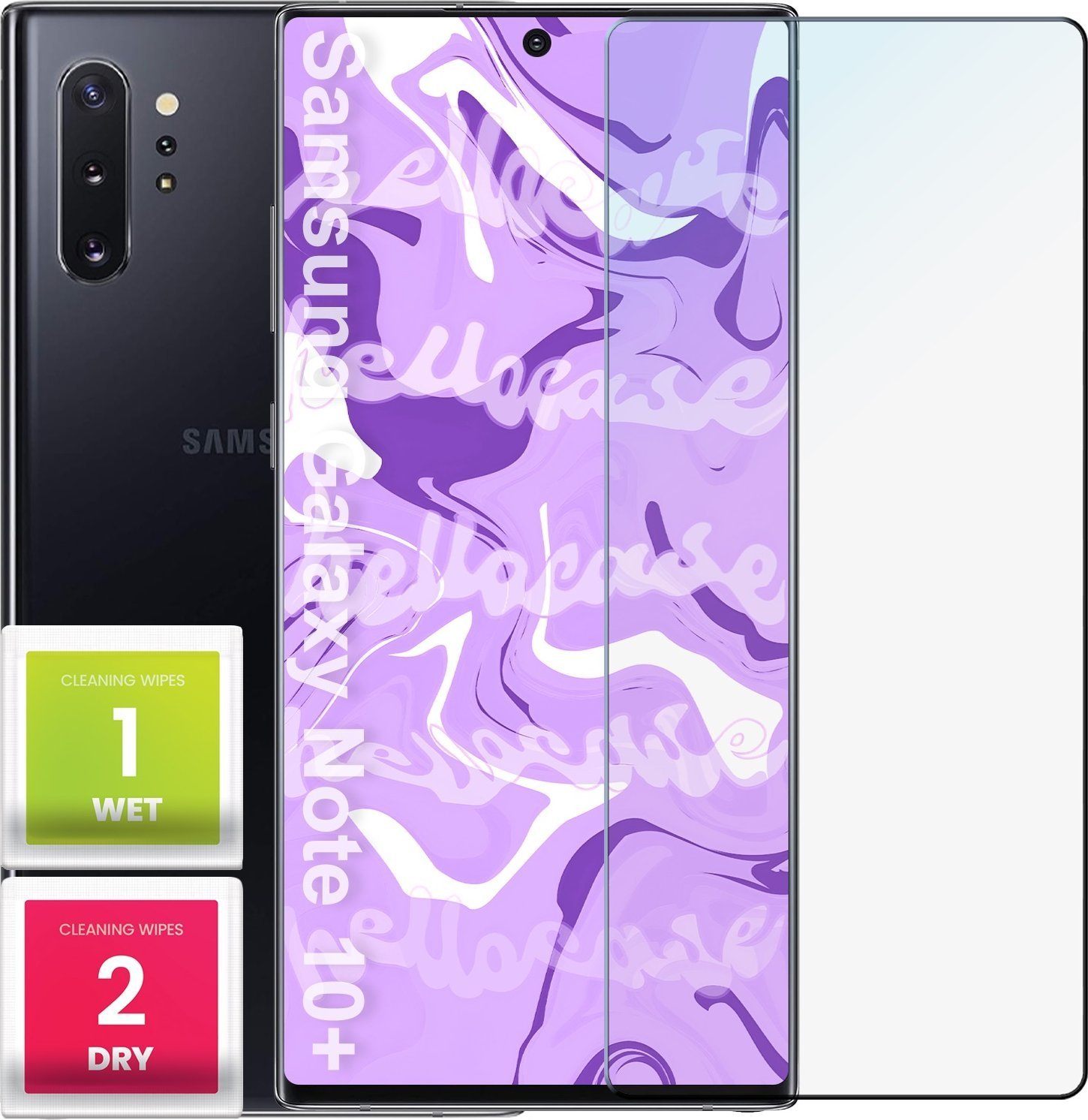 Hello Case Szkło Hartowane do Samsung Galaxy Note 10 Plus szybka 9H, elastyczne