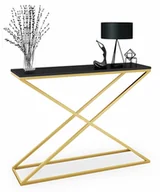 Konsole i sekretarzyki - Konsola glamour złoty + czarny P9-C00 - miniaturka - grafika 1