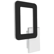 Lampy ścienne - Ledowy kinkiet ścienny HOP 4183 Ideus 12W 4200K metalowa do przedpokoju czarna biała - miniaturka - grafika 1