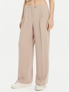 ONLY Spodnie materiałowe Leila 15338347 Beżowy Wide Leg - Spodnie damskie - miniaturka - grafika 1