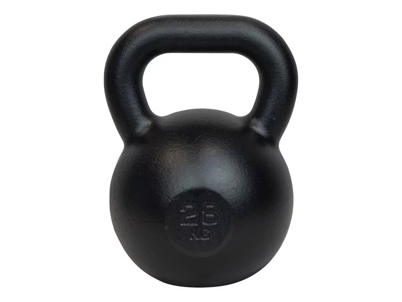 Kettlebell żeliwny kettle kula hantle Kawmet 28kg