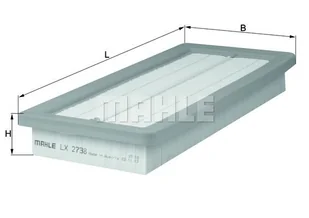 Filtr powietrza Mahle LX 2738 - Filtry powietrza - miniaturka - grafika 1