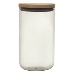 Fernity Pojemnik szklany z pokrywką 1l szary - Pojemniki kuchenne - miniaturka - grafika 1