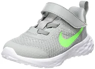 Buty dla chłopców - Nike Chłopięce unisex dzieci Revolution 6 NN (TDV) buty gimnastyczne lt Smoke szary/zielony Strike-dk dym szary chromowany, 2 UK dziecko - miniaturka - grafika 1