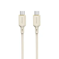Kable USB - Kabel przewód wzmacniany SR USB-C - USB-C 100W 1m beżowy - miniaturka - grafika 1