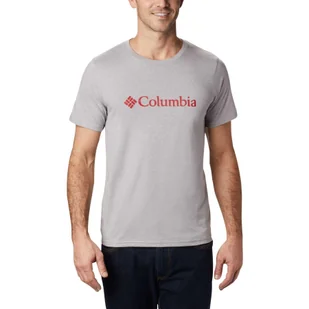 Koszulka Męska Columbia CSC Basic Logo Short Sleeve T-Shirt - Odzież trekkingowa damska - miniaturka - grafika 1