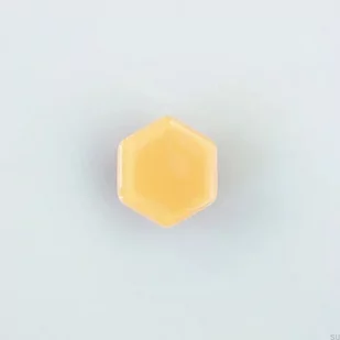 Gałka meblowa Hexagon Szklana Kremowa - Klamki - miniaturka - grafika 1