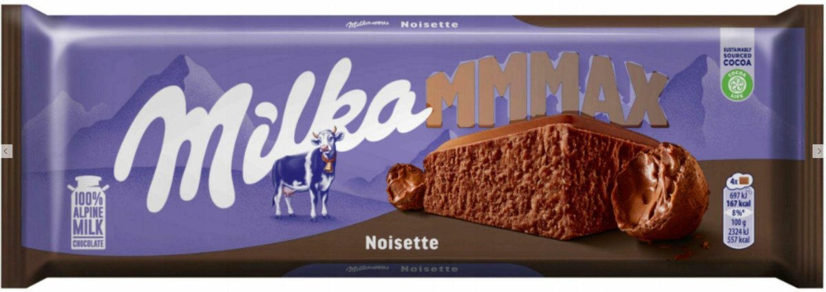 MILKA CZEKOLADA 90G NOISETE