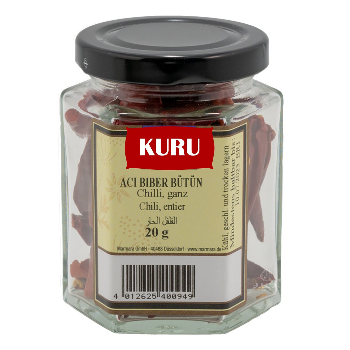 KURU Chili Bütün 20 g — całe suszone chili
