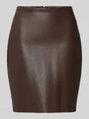 Spódnice - Spódnica mini z imitacji skóry model ‘DAGMAR’ - miniaturka - grafika 1