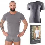 Koszulki męskie - Koszulka męska WEŁNIANA termo BRUBECK SS11030 - XL - miniaturka - grafika 1