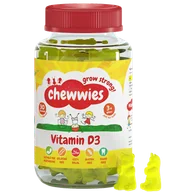 Witaminy i minerały - Chewwies Witamina D3 dla dzieci, cytryna, 30 żelków - miniaturka - grafika 1