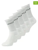 Skarpetki dla dzieci - JACK & JONES Junior Skarpety (5 par) w kolorze białym - miniaturka - grafika 1