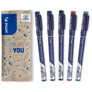 Zestaw wymazywalnych cienkopisów 5x PILOT Frixion Fineliner mix kolorów - Cienkopisy - miniaturka - grafika 1