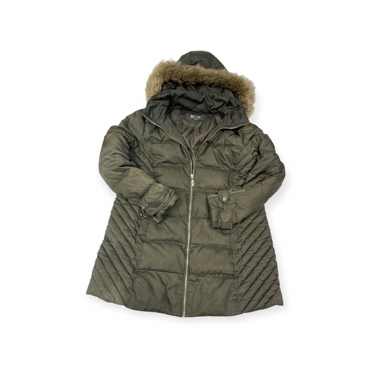Ocieplana kurtka damska kaptur Kenneth Cole XXL