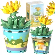 Klocki - Klocki Kwiatki Ogród Konstrukcyjne Kwiaty W Donicy Dla Niej Na Walentynki - miniaturka - grafika 1